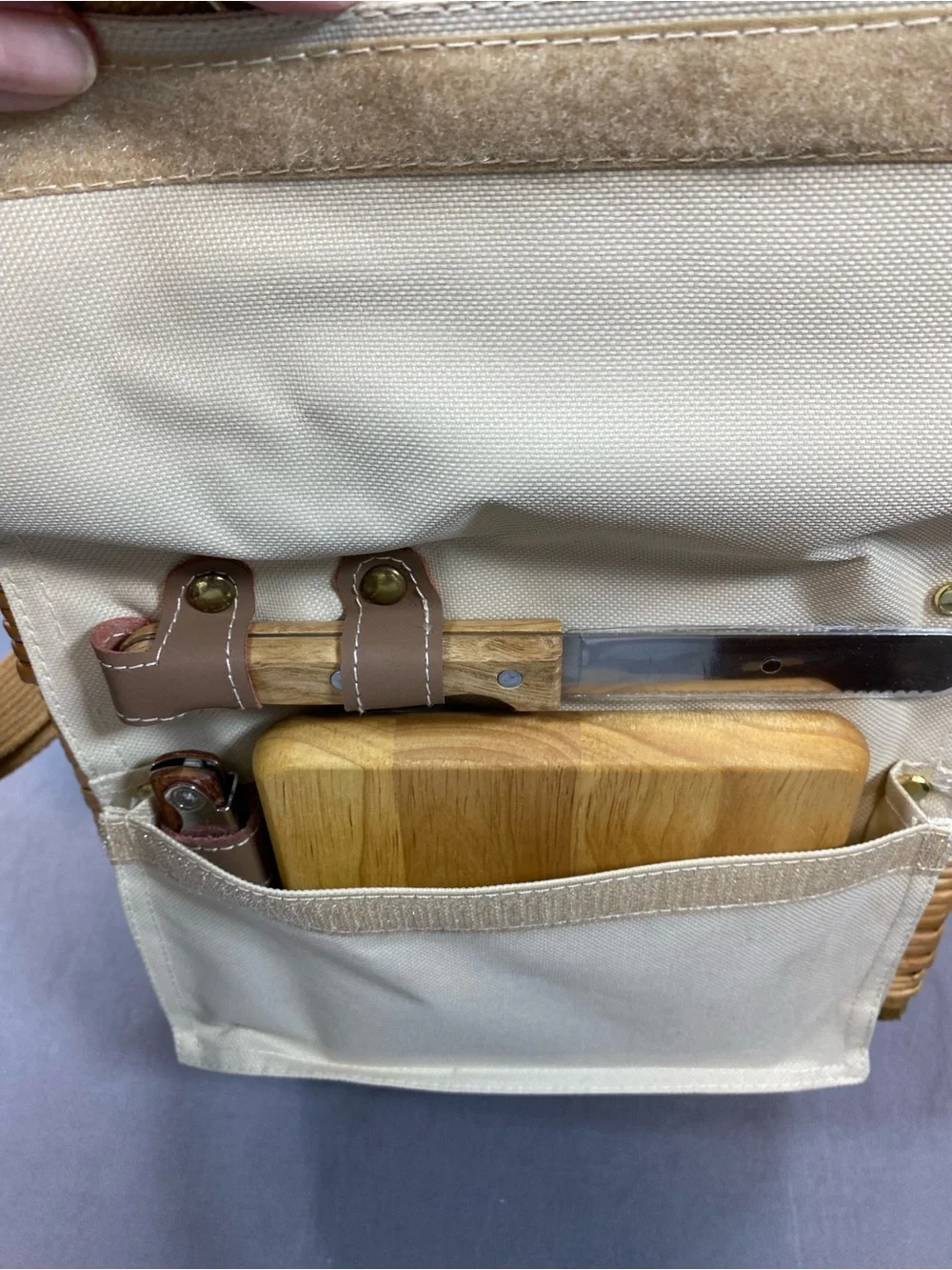Picnic Time Wine and Cheese Basket with Wine and Cheese Tools